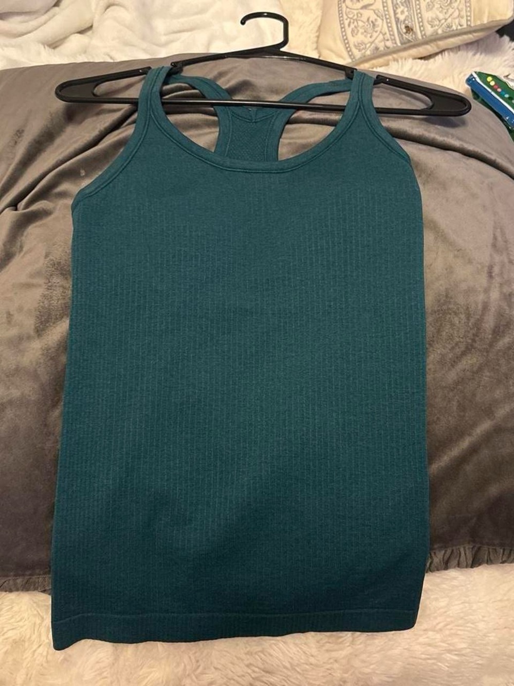 lululemon athletica Teal Ribbed Racerback Tank